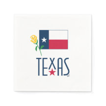 Symboles de Texas, Texas Flag et Yellow Rose lrg