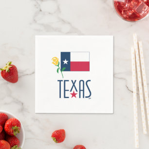 Serviette En Papier Symboles du Texas, du Texas, du Drapeau et de la R