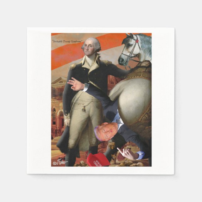 Serviette En Papier Syndrome de Trump irritable (Devant)