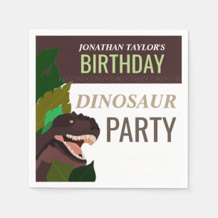 Serviette En Papier T Rex Dinosaur Party Anniversaire des enfants