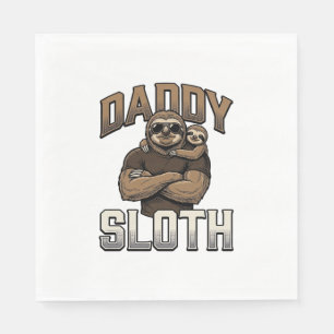 Serviette En Papier T-shirt avec gravure vintage de famille drôle de p