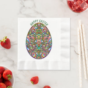 Serviette En Papier T-Shirt Bio pour Enfants avec Motif Psychédélique