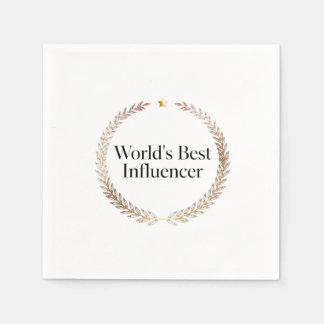 Serviette En Papier T-shirt de l'influenceur le plus drôle du monde Cr