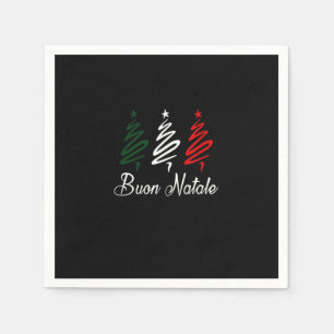 Serviette En Papier T-shirt de Noël de Buon Natale