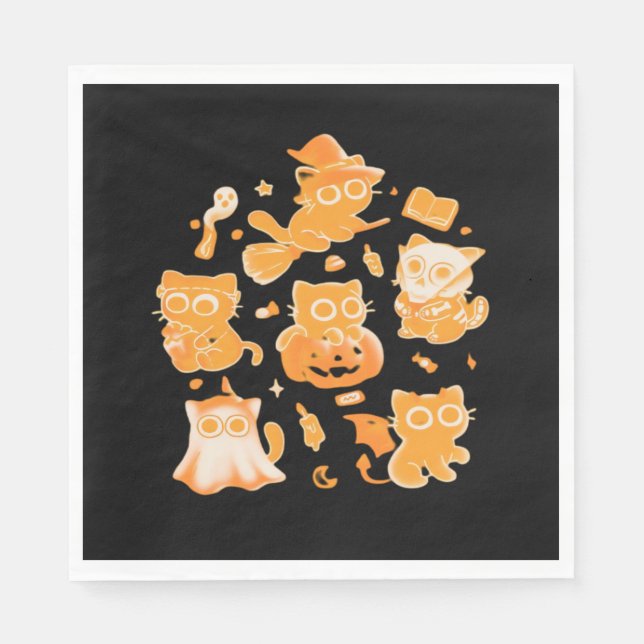 Serviette En Papier T-shirt éffrayant Kittens classique (Devant)