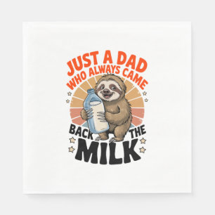 Serviette En Papier T-shirt fête des pères avec paresse