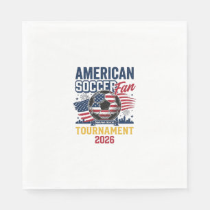 Serviette En Papier T-shirt vintage tournoi de football américain 2026