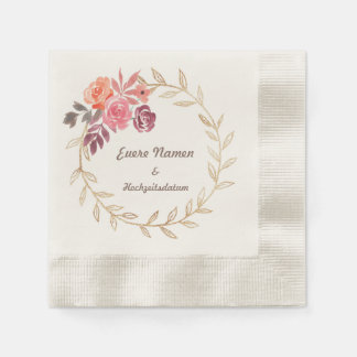 Serviette En Papier Ta serviette personnalisée de mariage
