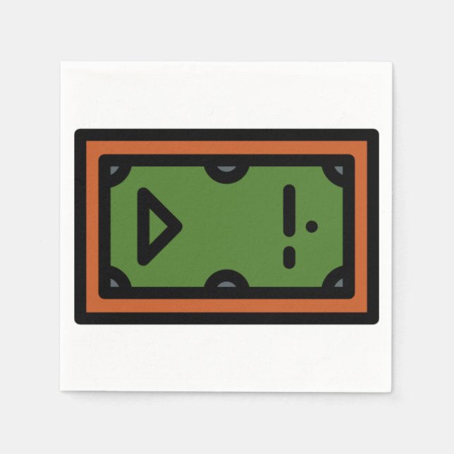 Serviette En Papier table de billard (Devant)