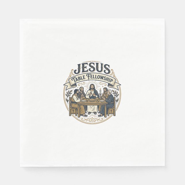 Serviette En Papier Table de communion de Jésus Table de communion de  (Devant)