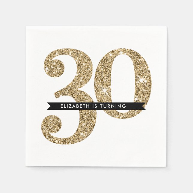 Serviette En Papier TABLE DE FÊTE GRAND ÂGE moderne 30 parties scintil (Devant)