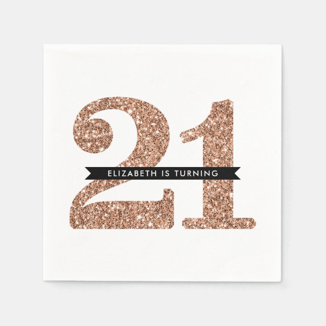 Serviette En Papier TABLE DE FÊTE GRAND ÂGE moderne parties scintillan (Devant)