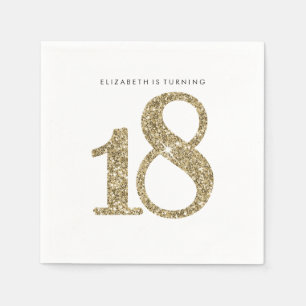 Serviette En Papier TABLE DE FÊTE GRANDE ÂGE moderne 18 parties scinti