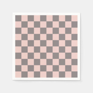 Serviette En Papier Tableau de bord gris et rose