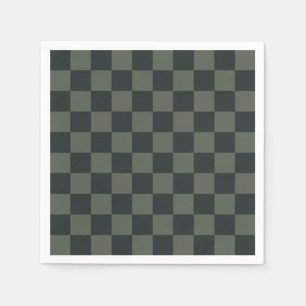 Serviette En Papier Tableau de contrôle vert foncé