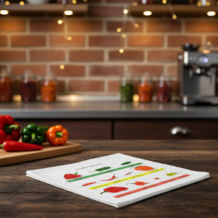 Serviette En Papier Tableau des unités de chaleur Scoville des piments