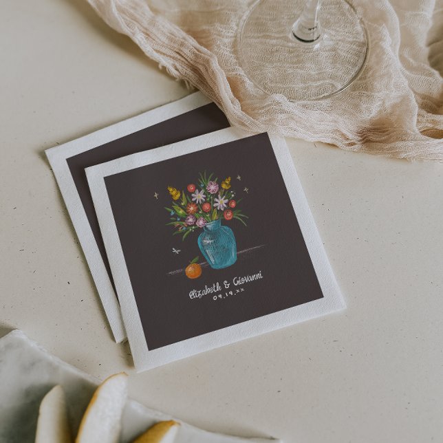 Serviette En Papier Tableau noir lunettes à lunettes | Mariage (Créateur téléchargé)