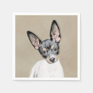 Serviette En Papier Tableau Rat Terrier - Cute Original Chien Art
