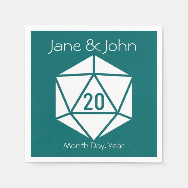 Serviette En Papier Tabletop Chic dans les serviettes Turquoises (Devant)