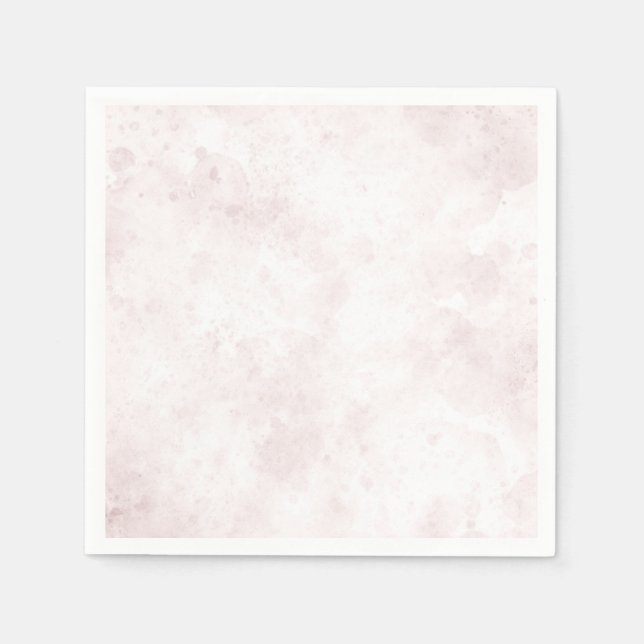 Serviette En Papier Tache d'aquarelle rose rose Mariage Glam moderne (Devant)