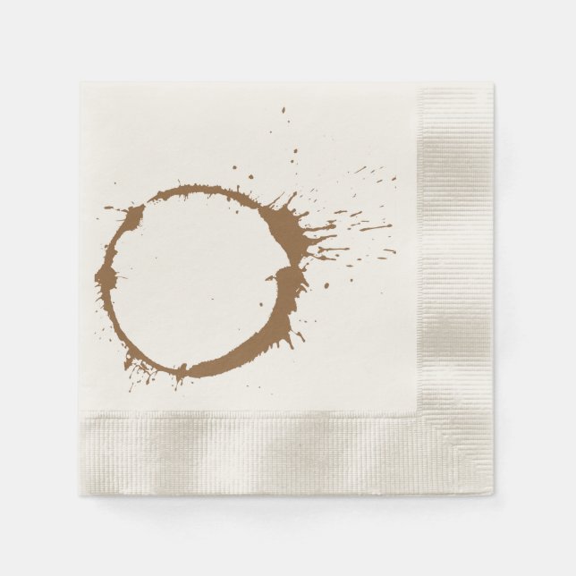 Serviette En Papier Tache de café (Devant)