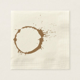 Serviette En Papier Tache de café