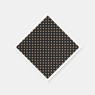 Serviette En Papier Taches pêche abricot sur fond noir