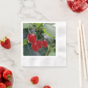 Serviette En Papier Taches rouges d'automne