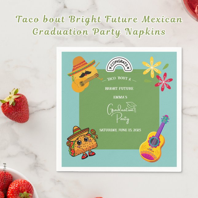 Serviette En Papier Taco à propos de Bright Future Parti Mexicain de G (Créateur téléchargé)