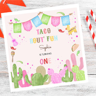 Serviette En Papier Taco bout fun fiesta mexicaine premier anniversair