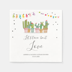 Serviette En Papier Taco Bout Love Fiesta Couples Douche serviettes