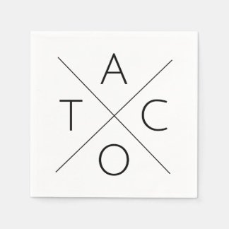 Serviette En Papier Taco (Play on Fixer Upper, Waco)