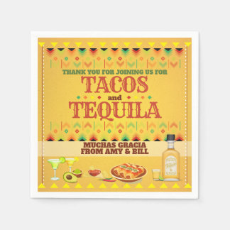 Serviette En Papier Tacos et Tequila Cinco de Mayo Fiesta Party