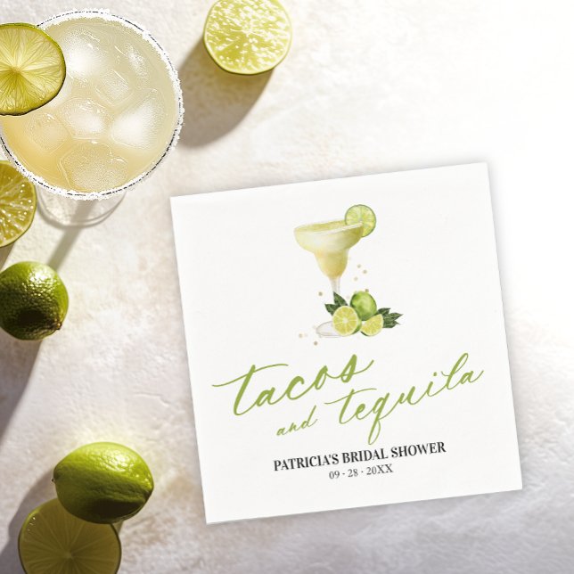 Serviette En Papier Tacos et Tequila : Fête de Mariage (Créateur téléchargé)