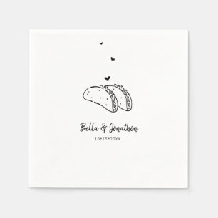Serviette En Papier Tacos Mariage Napkin