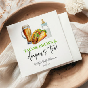 Serviette En Papier Tacos se reproduit et diapers aussi ! Baby shower