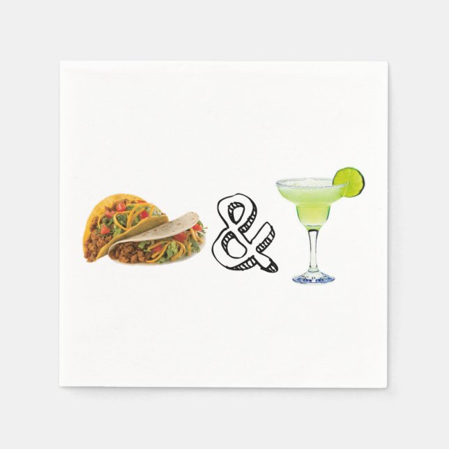 Serviette En Papier Tacos & Tequila (Devant)