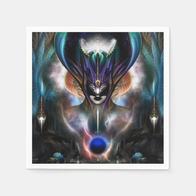 Serviette En Papier Taidushan Sai Spirit Of Power WD Papier Napkins (Devant)