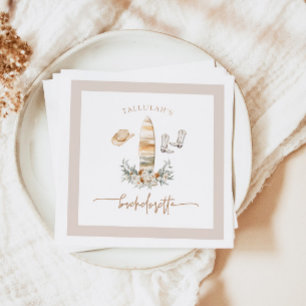 Serviette En Papier TALLULAH Bohemian Coastal Cowgirl Bachelorette