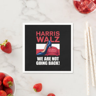 Serviette En Papier Talons de Kamala Harris écrasant un chapeau rouge