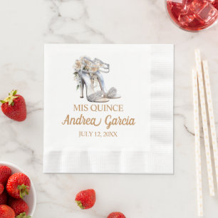 Serviette En Papier Talons de Quinceanera