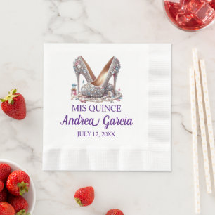 Serviette En Papier Talons de Quinceanera