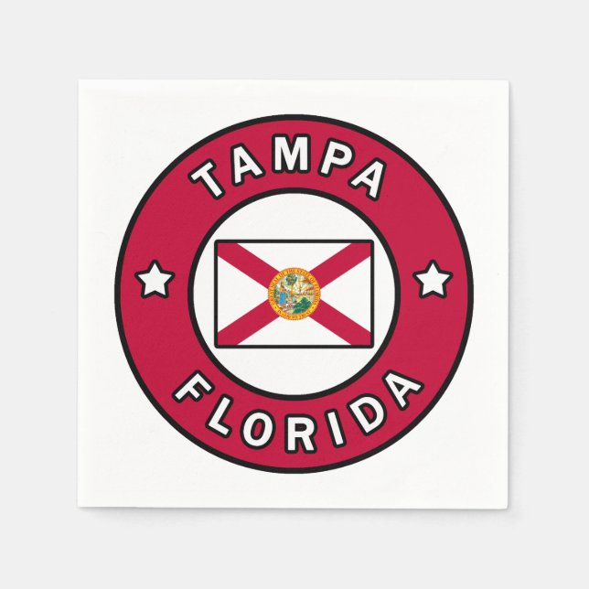 Serviette En Papier Tampa Floride (Devant)