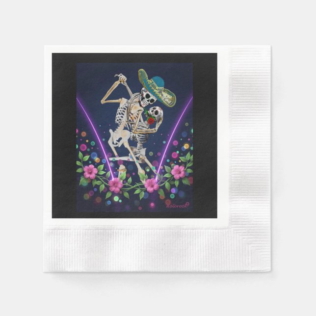 Serviette En Papier Tango Forever : Jour des Morts (Devant)