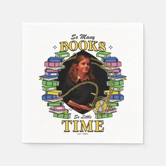 Serviette En Papier Tant De Livres, Si Peu De Temps (Devant)