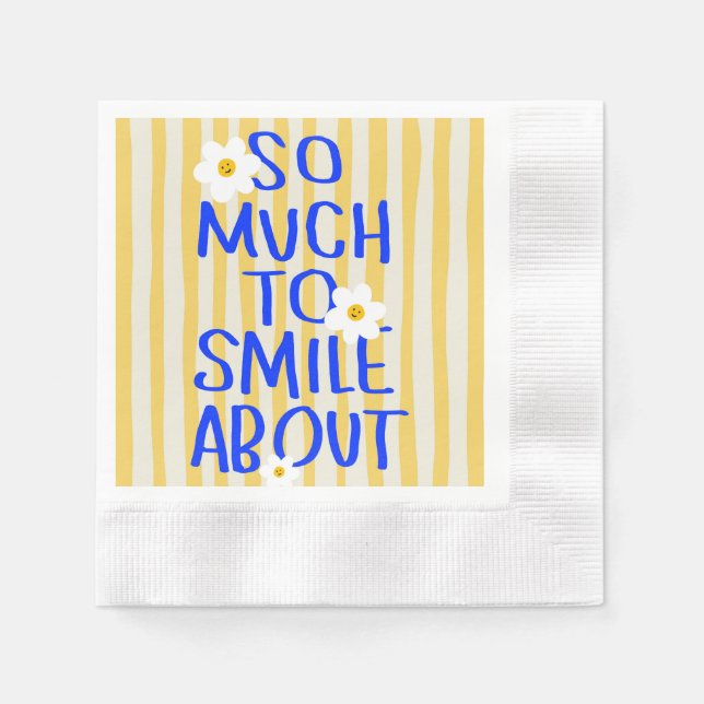 Serviette En Papier Tant de raisons de sourire (Devant)