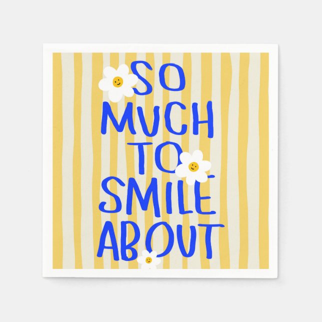 Serviette En Papier Tant de raisons de sourire (Devant)