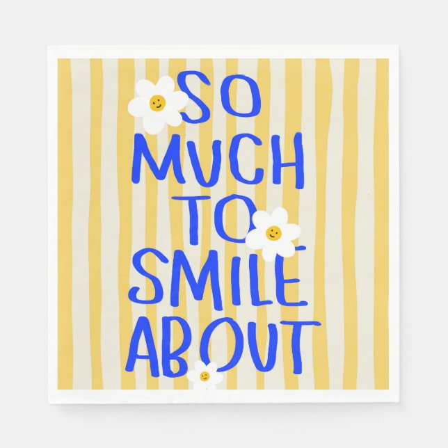 Serviette En Papier Tant de raisons de sourire (Devant)