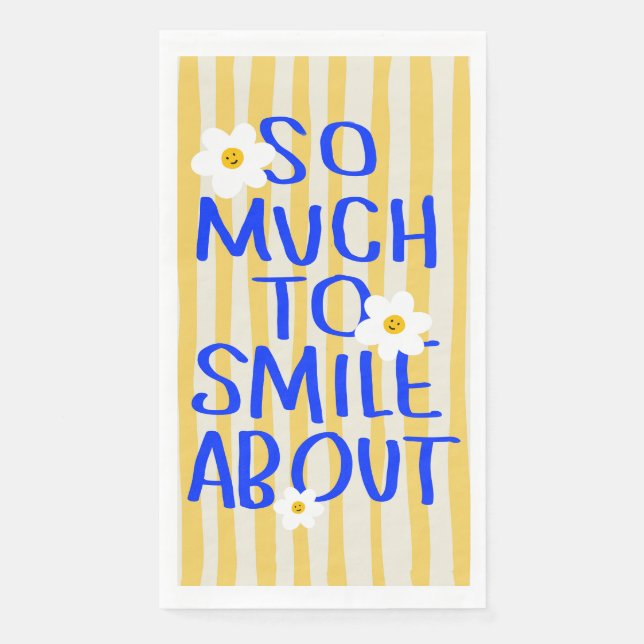 Serviette En Papier Tant de raisons de sourire (Devant)
