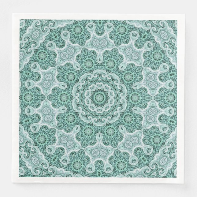 Serviette En Papier Tantalisation en turquoise (Devant)